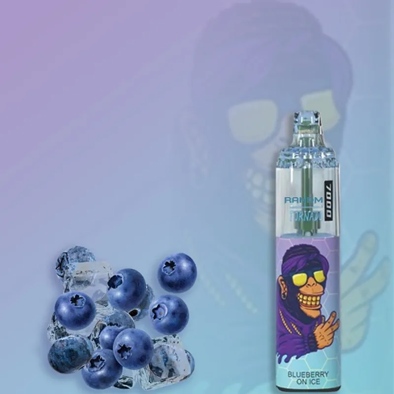 Blueberry on Ice- R and M Tornado 7000 Puffs - image 1