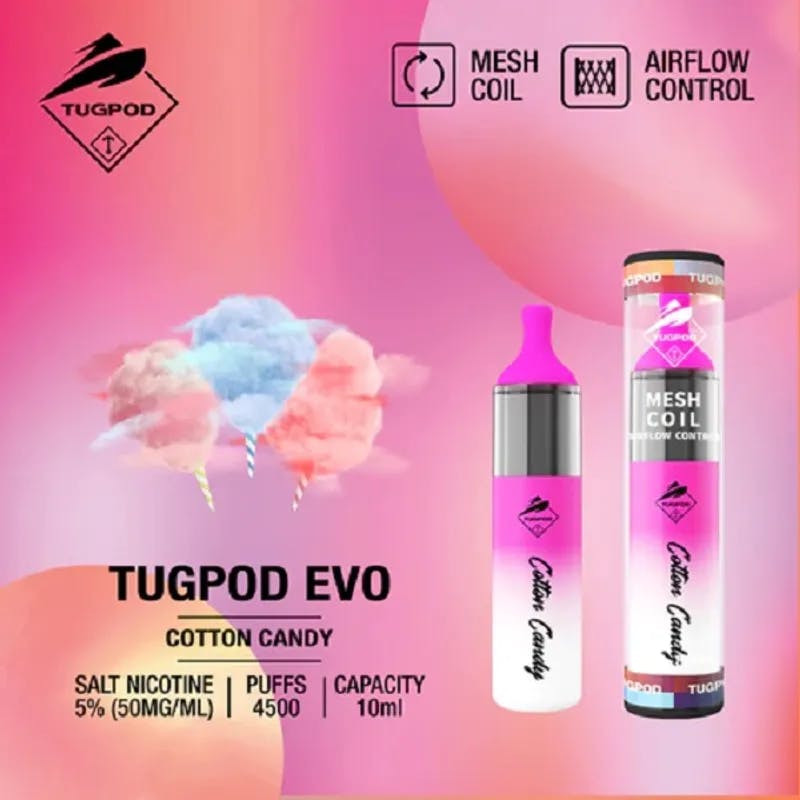 Cotton Candy- Tugboat Evo 4500 Puffs - image 1