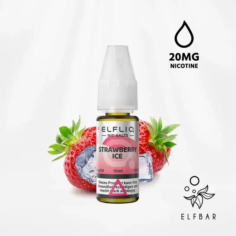  Strawberry Ice- ELFBAR ELFLIQ 10ml - image 1
