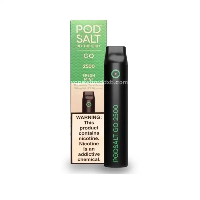 Fresh Mint-Pod Salt Go 2500 Puffs- 2%  nicotine - image 1