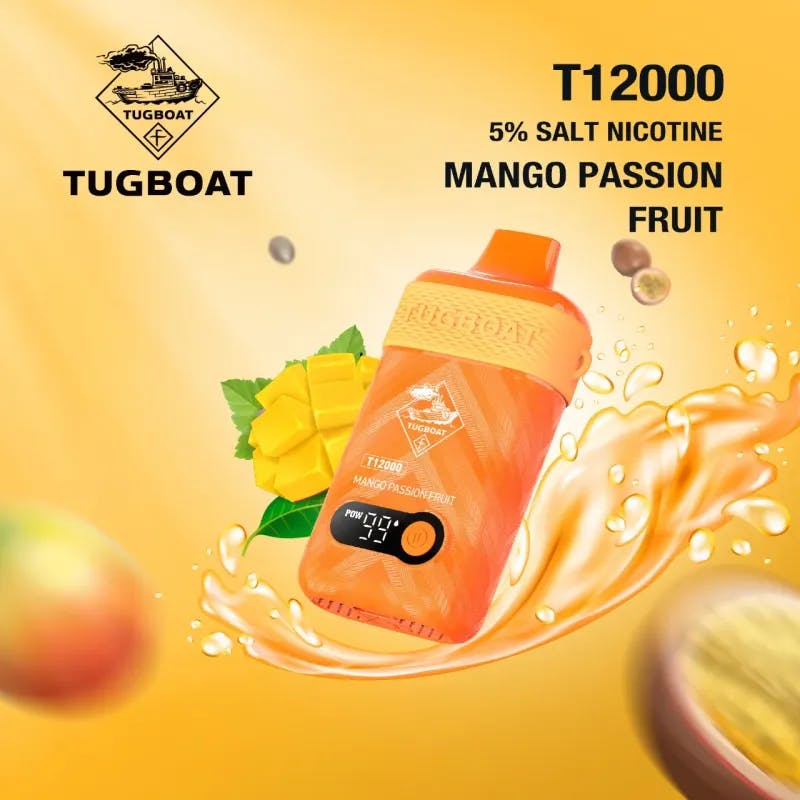 Mango Passion Fruit- Tugboat T12000 - VapeSoko