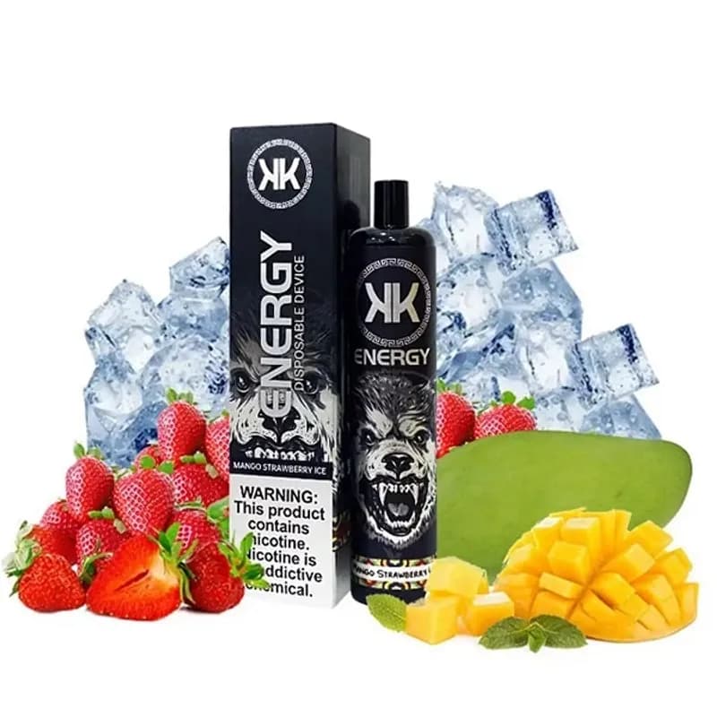 Mango Strawberry  Ice - KK Energy 5000 Puffs  - image 1