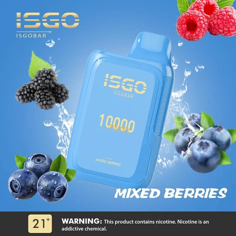 Mixed Berries-ISGOBAR 10000 Puffs - VapeSoko