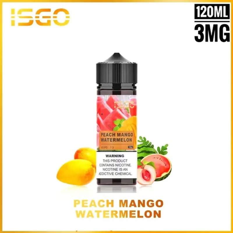 Peach Mango Watermelon- ISGO E-liquid 120mL - image 1