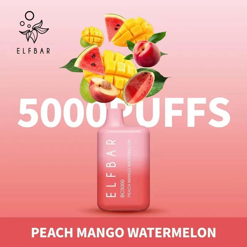 Peach Mango Watermelon-Elfbar BC5000 - VapeSoko