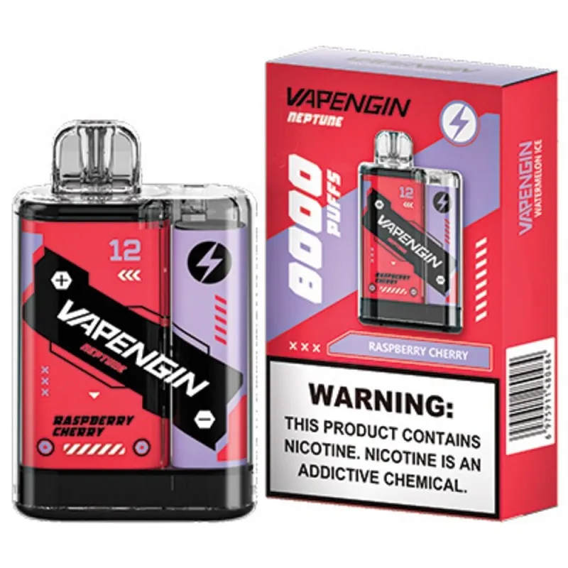 Raspberry Cherry-Vapengin Neptune 8000 Puffs - image 1