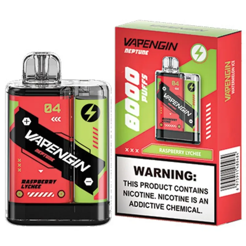 Raspberry Lychee-Vapengin Neptune 8000 Puffs - image 1