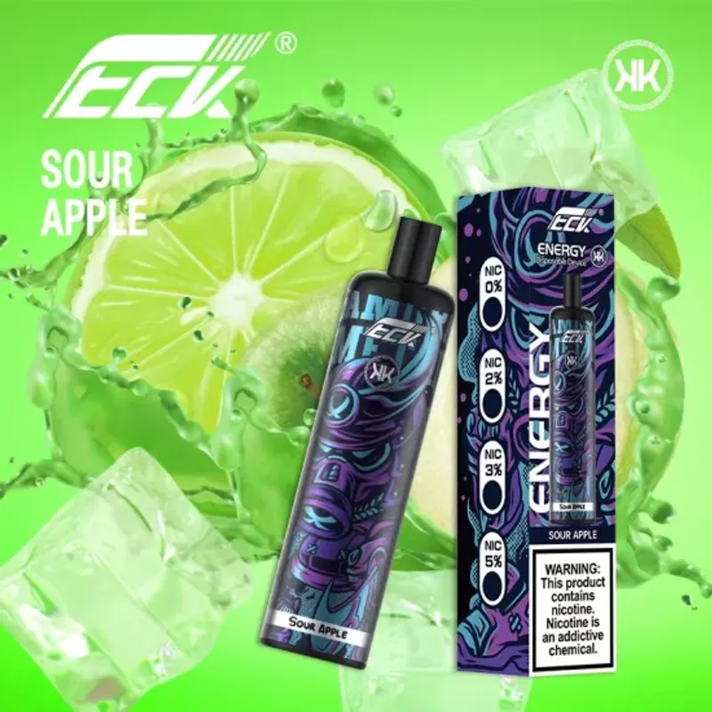 Sour Apple- KK Energy 5000 Puffs  - image 1