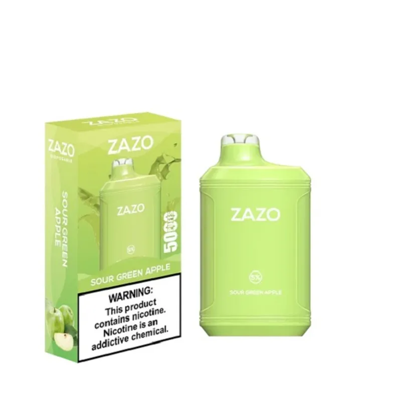 Sour Green Apple-ZAZO 5000 Puffs Disposable - VapeSoko