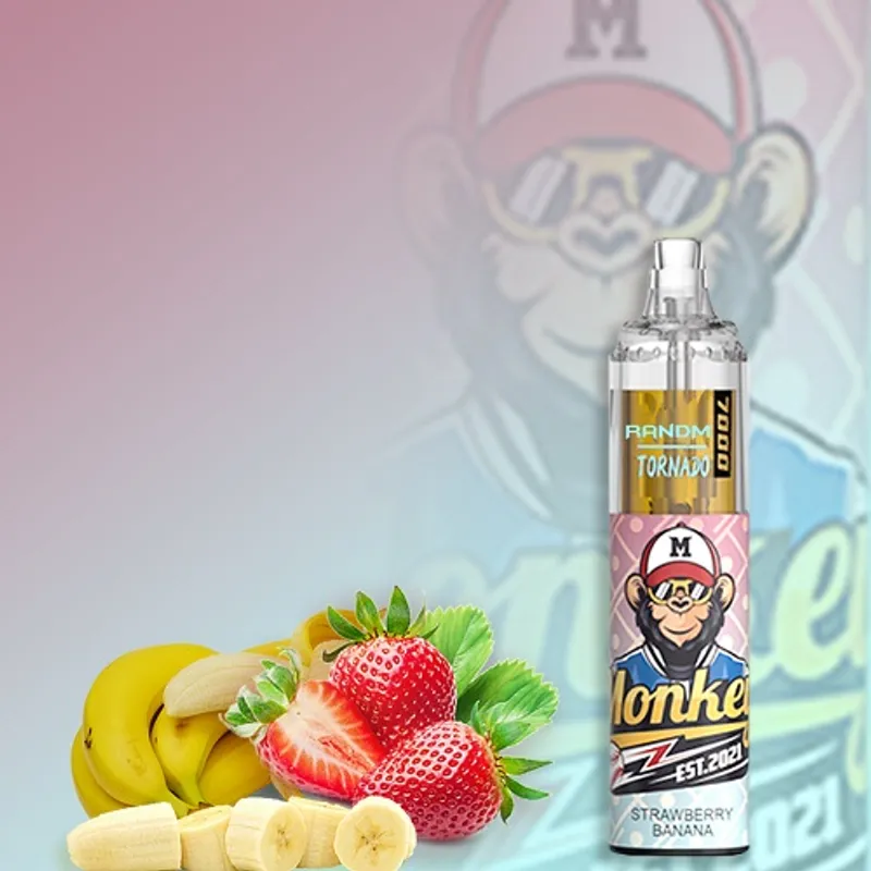 Strawberry Banana- R and M Tornado 7000 Puffs - image 1