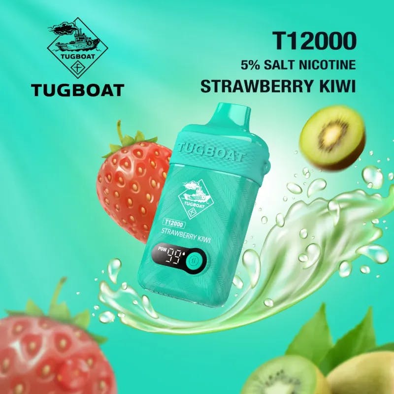Strawberry Kiwi- Tugboat T12000 - VapeSoko