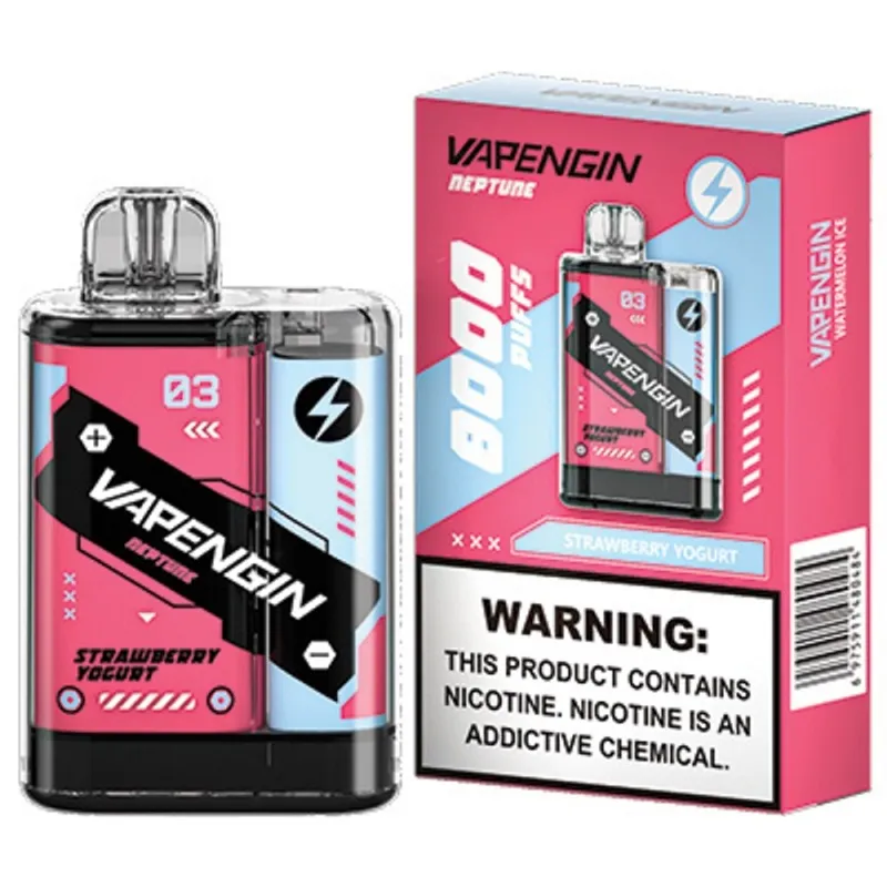 Strawberry Yogurt-Vapengin Neptune 8000 Puffs - VapeSoko