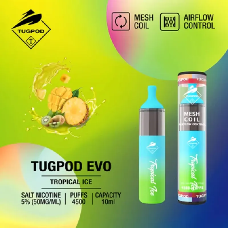 Tropical Ice- Tugboat Evo 4500 Puffs - VapeSoko