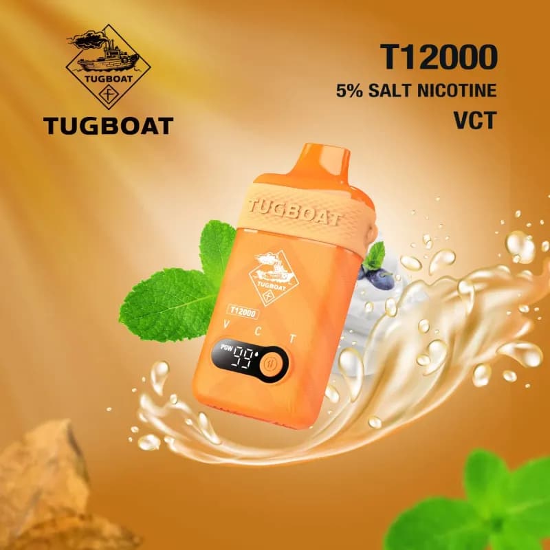 Vanilla Cream Tobacco (VCT)- Tugboat T12000 - VapeSoko