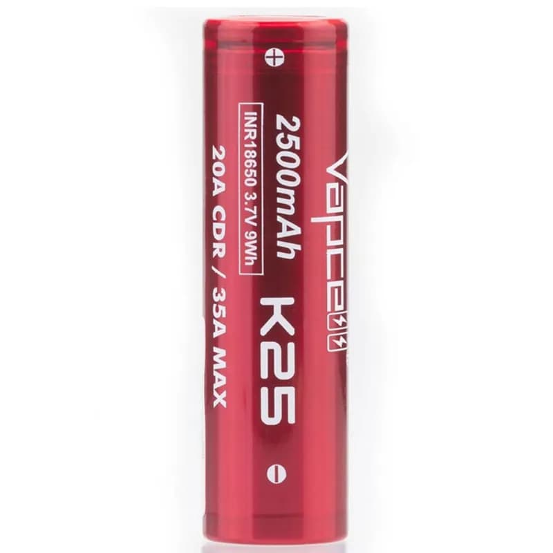 Vapcell K25 18650 2500mAh Li-ion Battery - VapeSoko