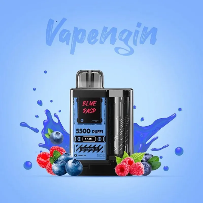 Vapengin Blue Rasp - 5500 Puffs - image 1