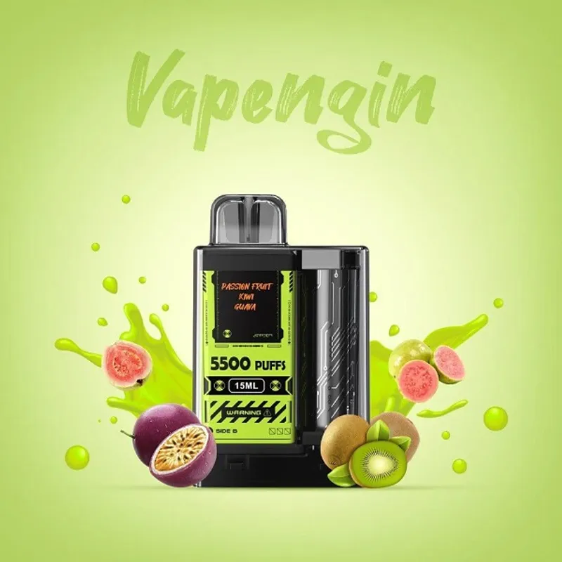 Vapengin Passion Fruit Kiwi Guava - 5500 Puffs - VapeSoko