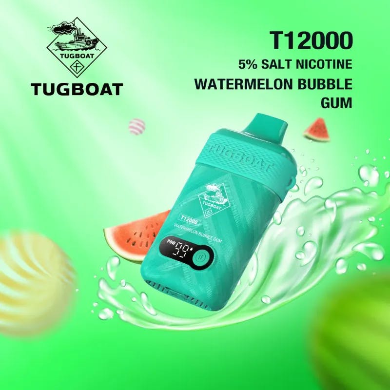 Watermelon Bubblegum- Tugboat T12000 - VapeSoko