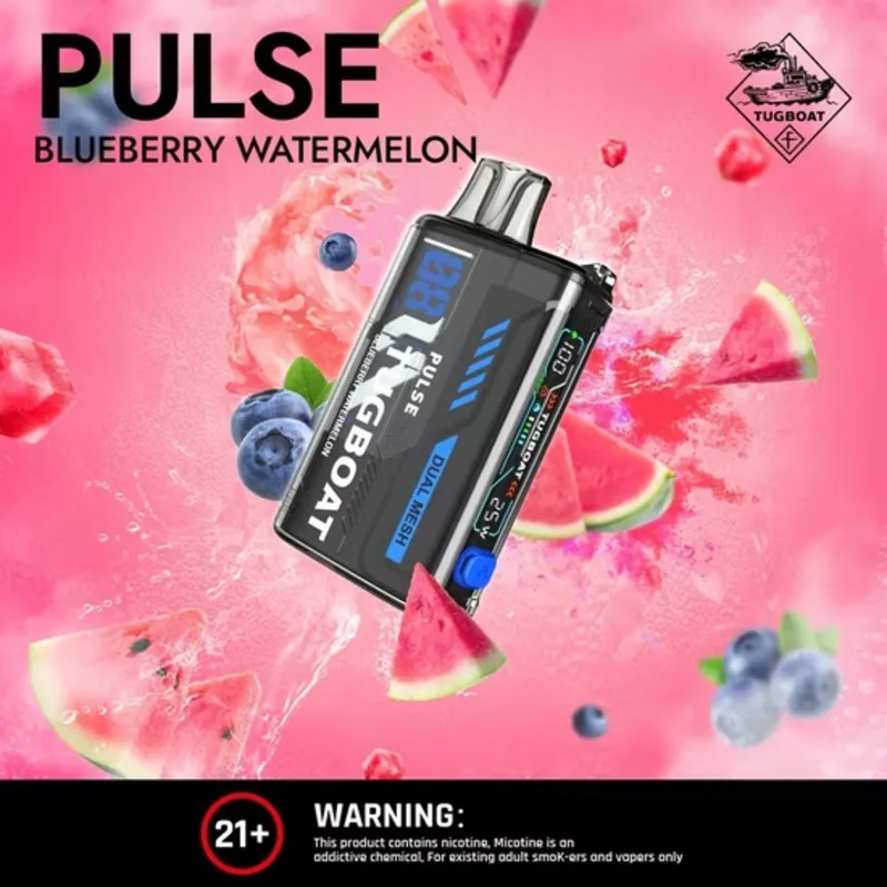 Blueberry Watermelon - Tugboat Pulse 20000 Puffs - VapeSoko