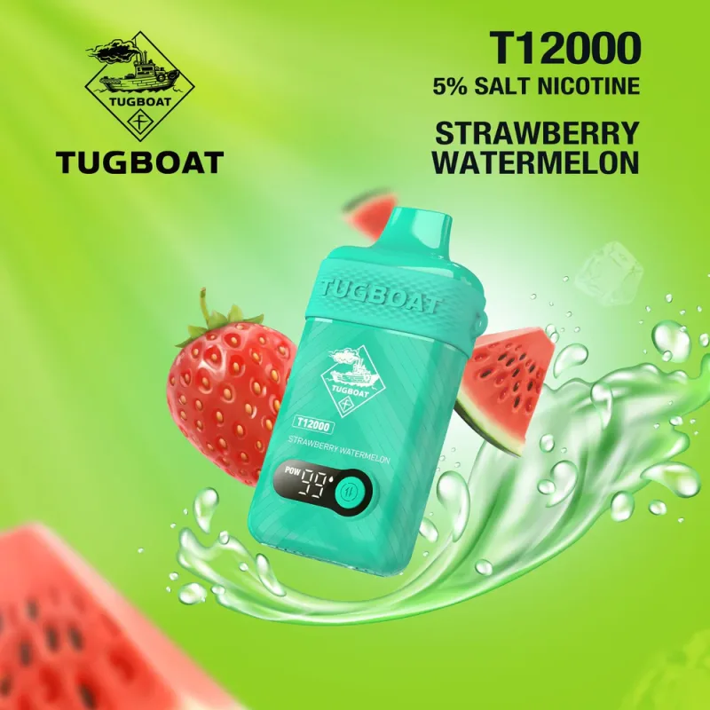 Strawberry Watermelon-Tugboat T12000 - VapeSoko