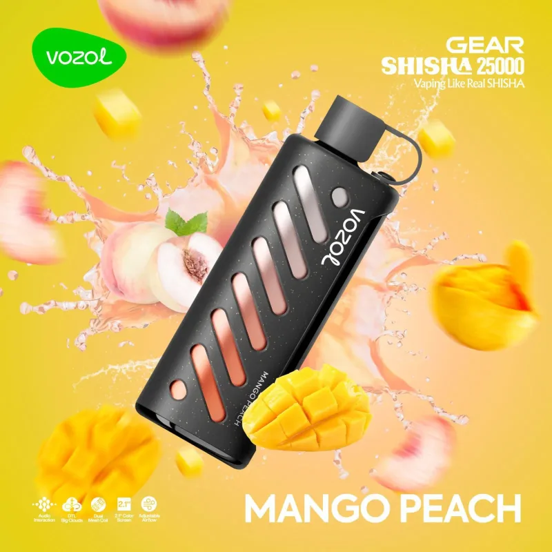 Mango Peach-Vozol Gear Shisha 25000 Puffs - image 1