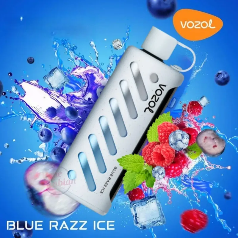 Blue Razz Ice-Vozol Gear Shisha 25000 Puffs - VapeSoko