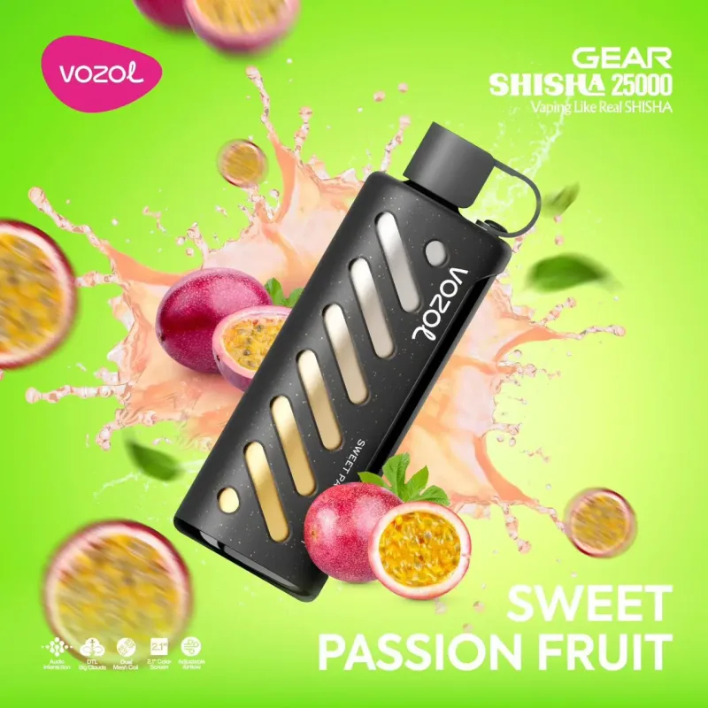 Sweet Passion Fruit-Vozol Gear Shisha 25000 Puffs - VapeSoko