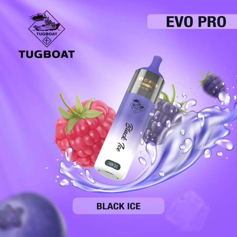 Black Ice- Tugboat Evo Pro 15000 Puffs - image 1
