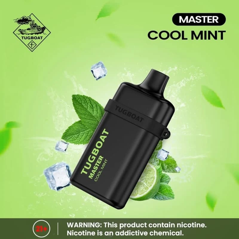 Cool Mint -Tugboat Master 10,000 Puffs - VapeSoko