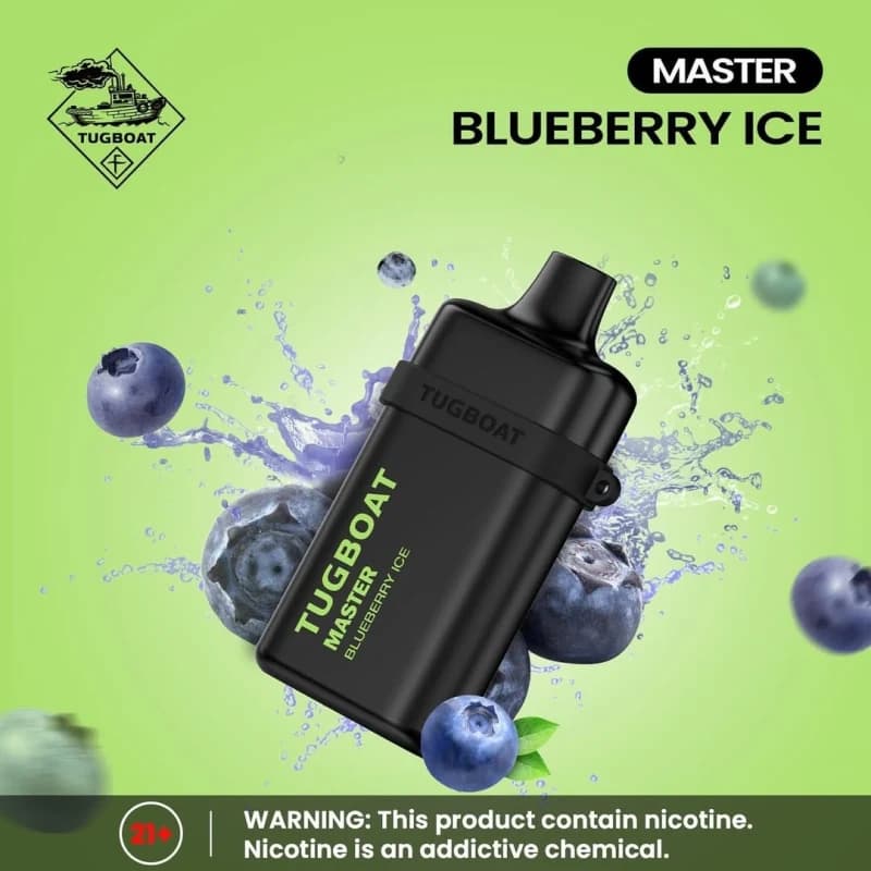 Blueberry Ice-Tugboat Master 10,000 Puffs - VapeSoko