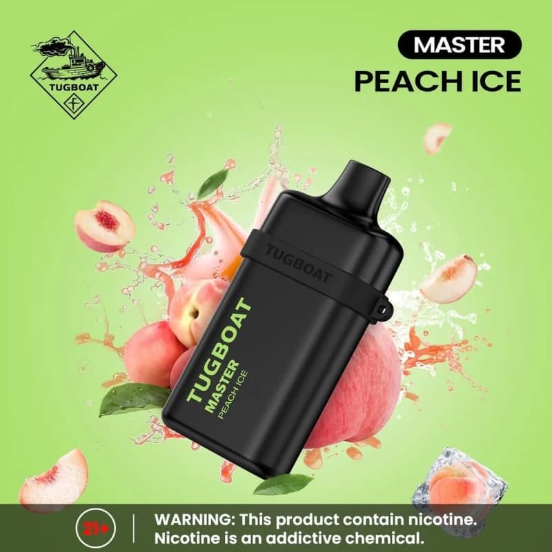 Peach Ice-Tugboat Master 10,000 Puffs - VapeSoko