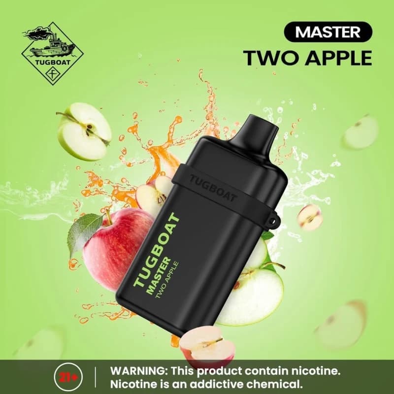 Two Apple-Tugboat Master 10,000 Puffs - VapeSoko