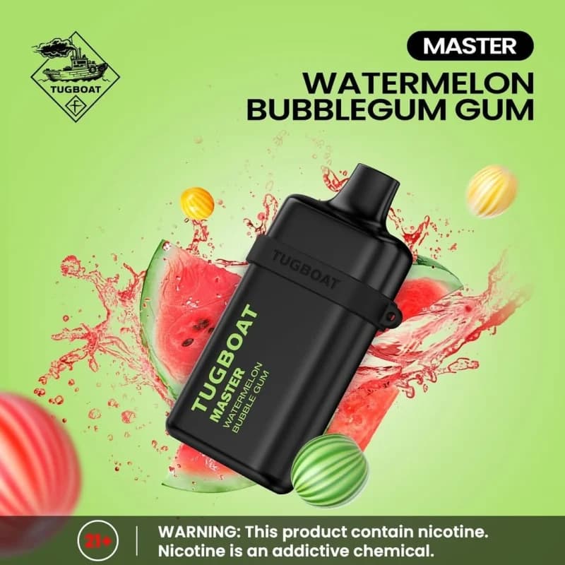 Watermelon Bubblegum-Tugboat Master 10,000 Puffs - VapeSoko