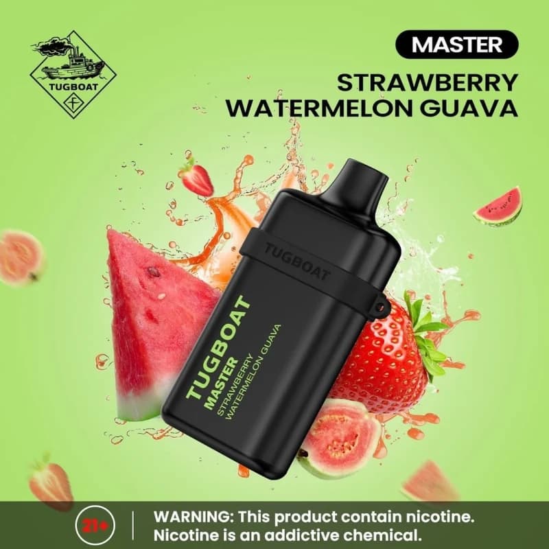 Strawberry Watermelon Guava-Tugboat Master 10,000 Puffs - image 1