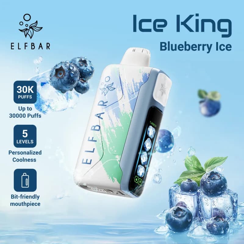 Blueberry Ice-Elfbar Ice King 30,000 Puffs - image 1