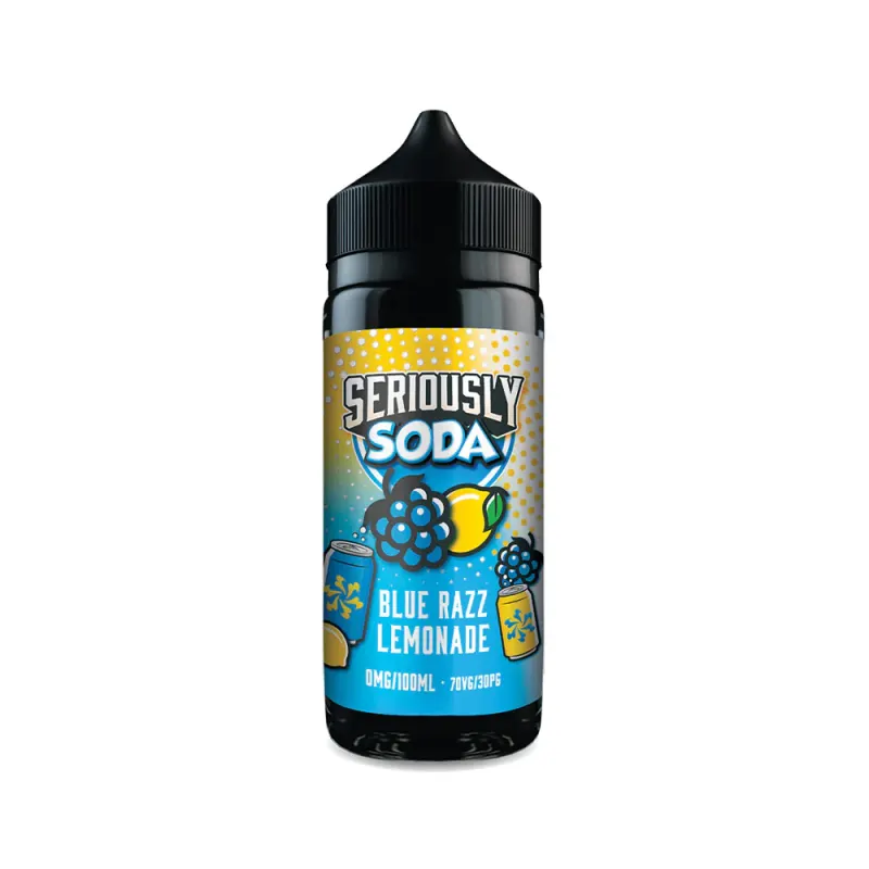 Blue Razz Lemonade -Doozy Vape Seriously Soda 100ml - VapeSoko