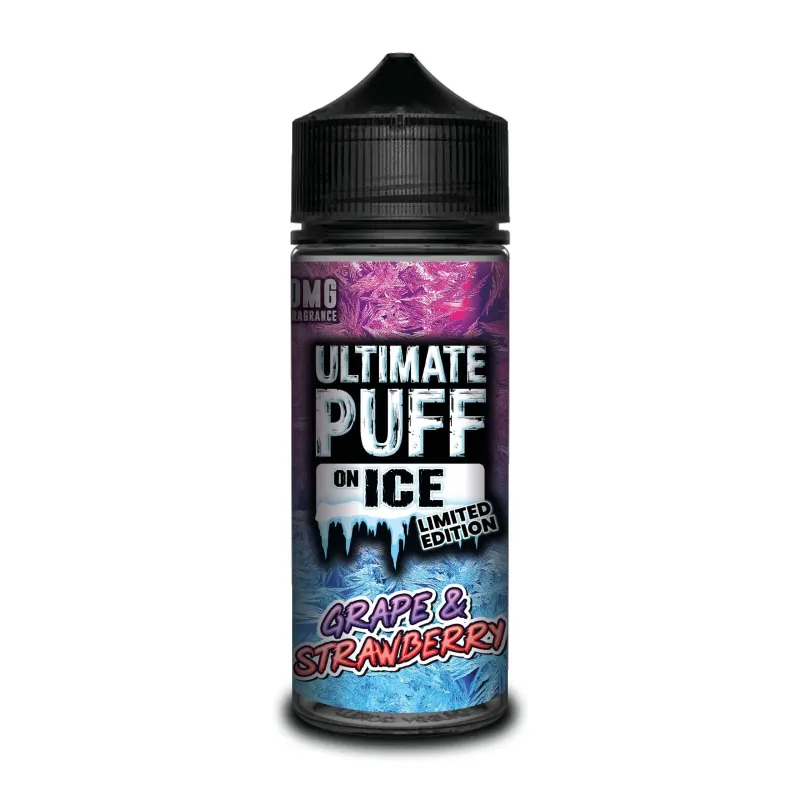 Grape & Strawberry Ultimate Puff On Ice 120ML - VapeSoko