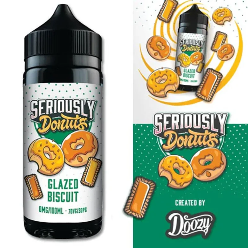 Glazed Biscuit -Doozy Vape Seriously Donuts 100ml - VapeSoko