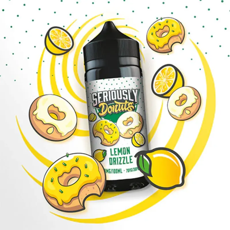 Lemon Drizzle -Doozy Vape Seriously Donuts 100ml - VapeSoko
