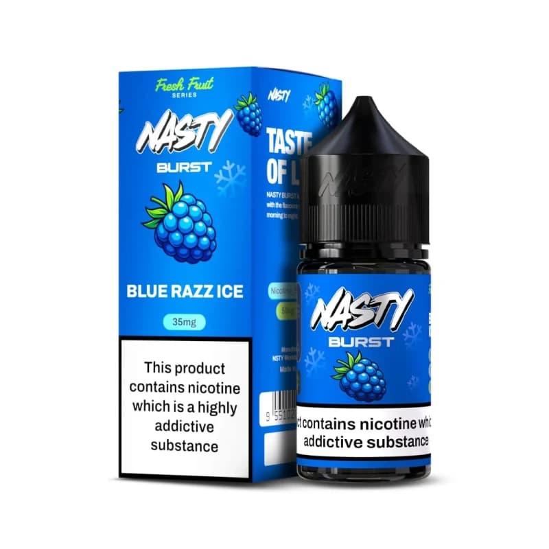 Blue Razz Ice-Nasty Burst Nic Salt 30ml - VapeSoko