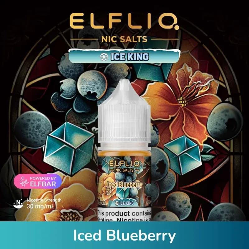 Iced Blueberry-Elfliq Nic Salt 30ml - image 1