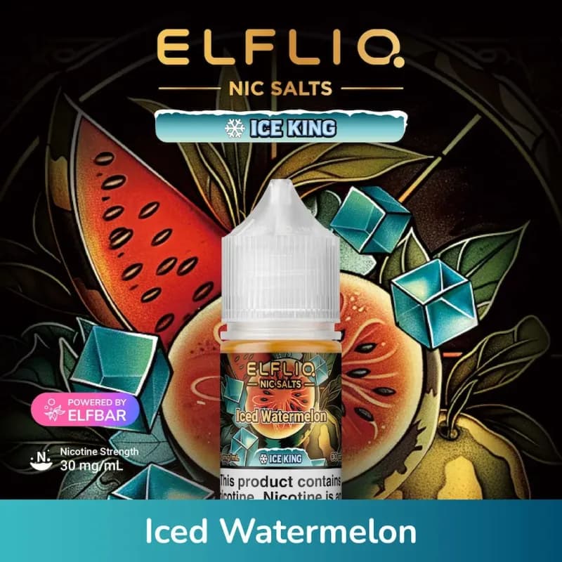 Iced Watermelon-Elfliq Nic Salt 30ml - image 1