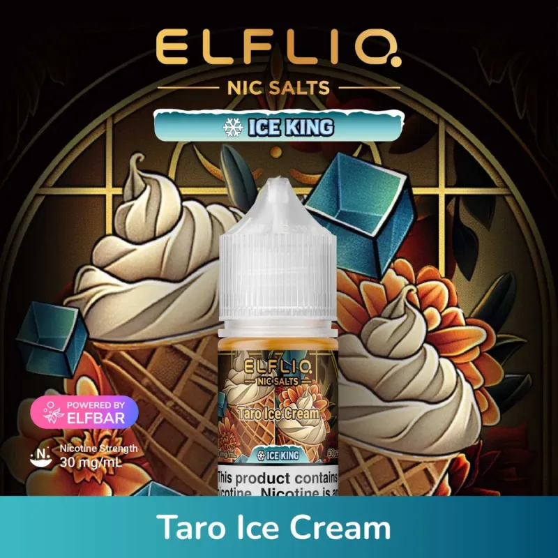 Iced Taro Ice Cream-Elfliq Nic Salt 30ml - image 1