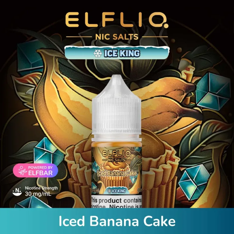 Iced Banana Cake-Elfliq Nic Salt 30ml - image 1