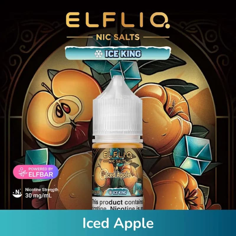 Iced Apple-Elfliq Nic Salt 30ml - image 1