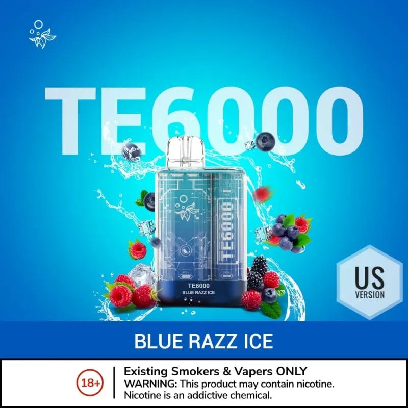 Blue Razz Ice-Elf Bar TE6000 - 6000 Puffs - VapeSoko