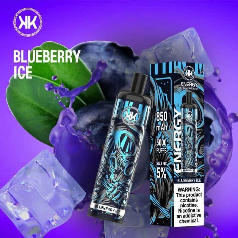 Blueberry Ice- KK Energy 5000 Puffs  - VapeSoko