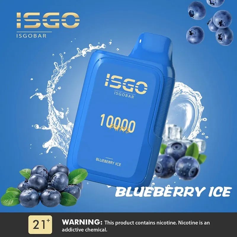 Blueberry Ice-ISGOBAR 10000 Puffs - VapeSoko
