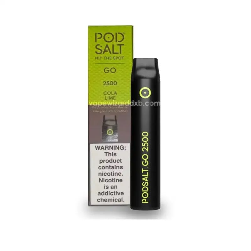Cola Lime-Pod Salt Go 2500 Puffs- 2%  nicotine - VapeSoko