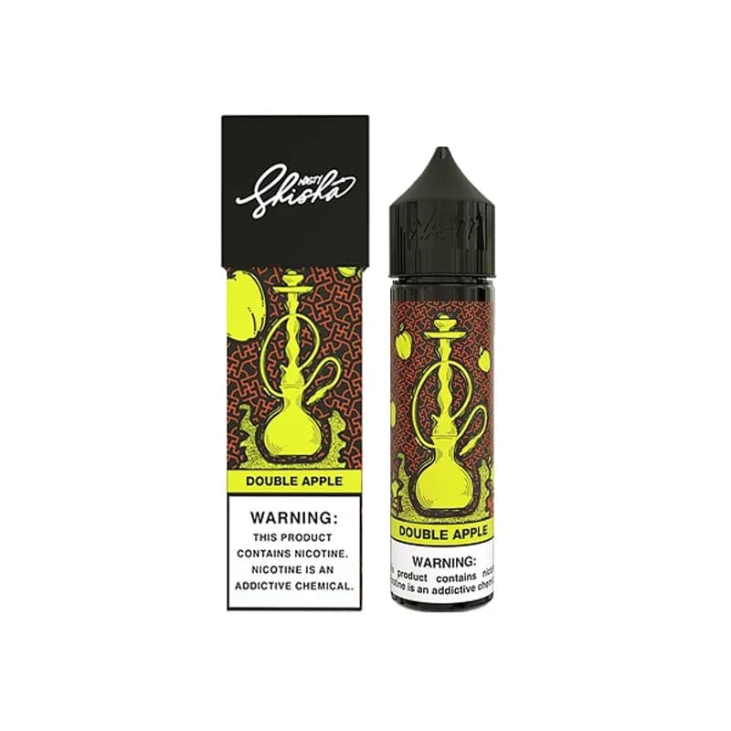 Double Apple Shisha Nasty Juice 60ml - VapeSoko